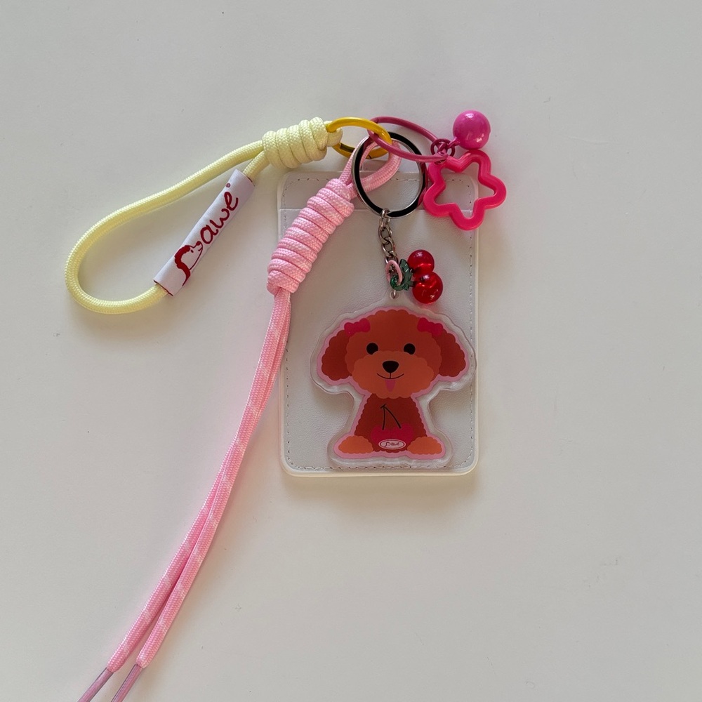 🍒 Handmade Poodle Cardholder and Keychain - Picture 5 of 10
